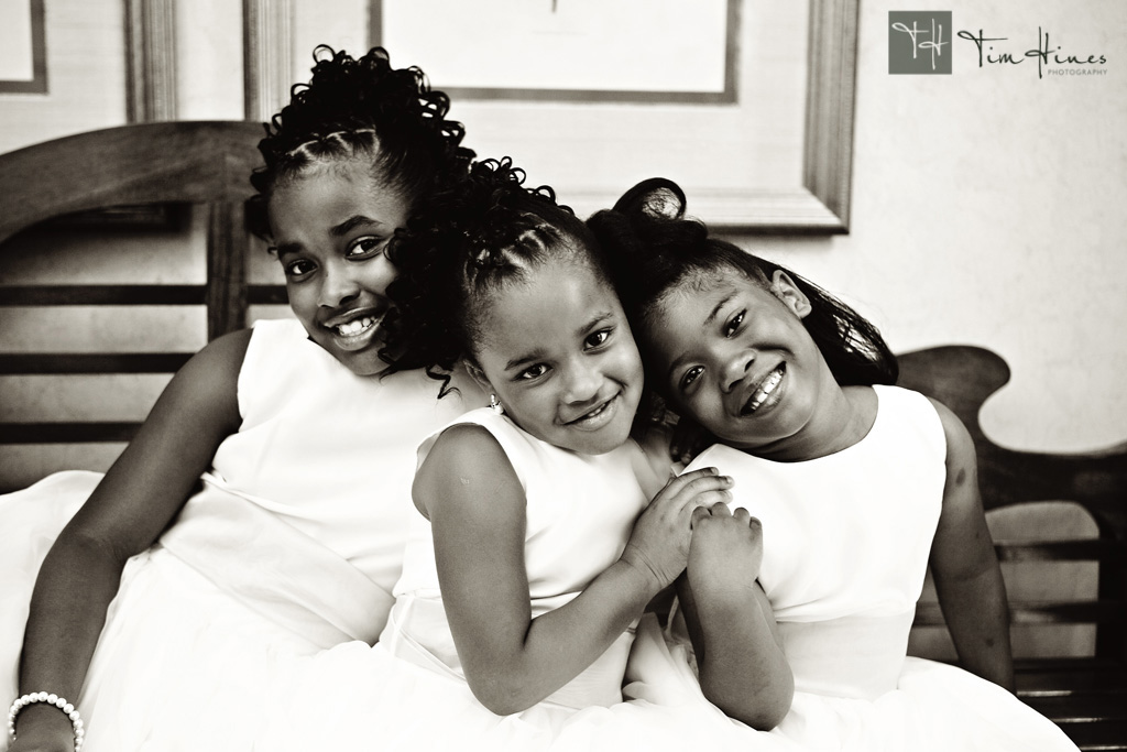 Flower girls at Daniel Stowe  Charlotte Wedding Photographers