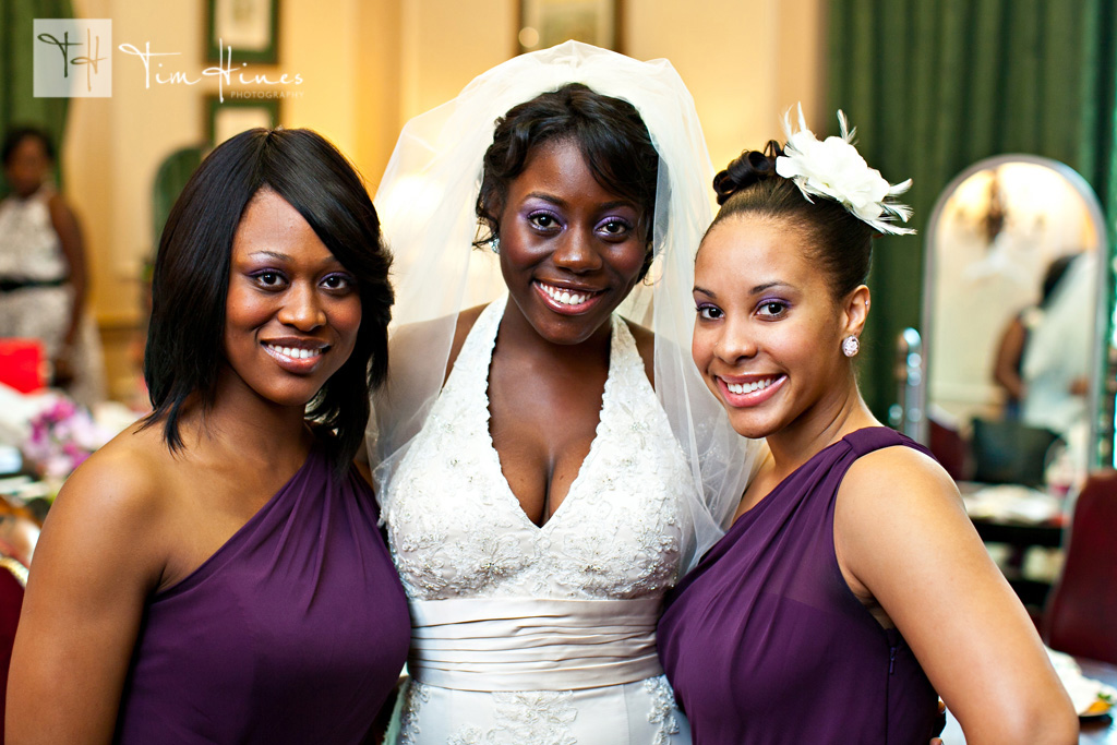 bride and girls Daniel Stowe Botanical Garden Charlotte Wedding Photographer