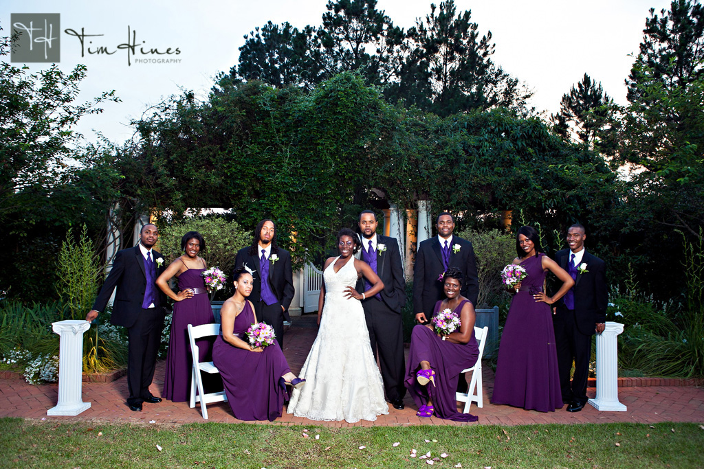 Wedding Party at Daniel Stowe DSBG Charlotte Wedding Photographer